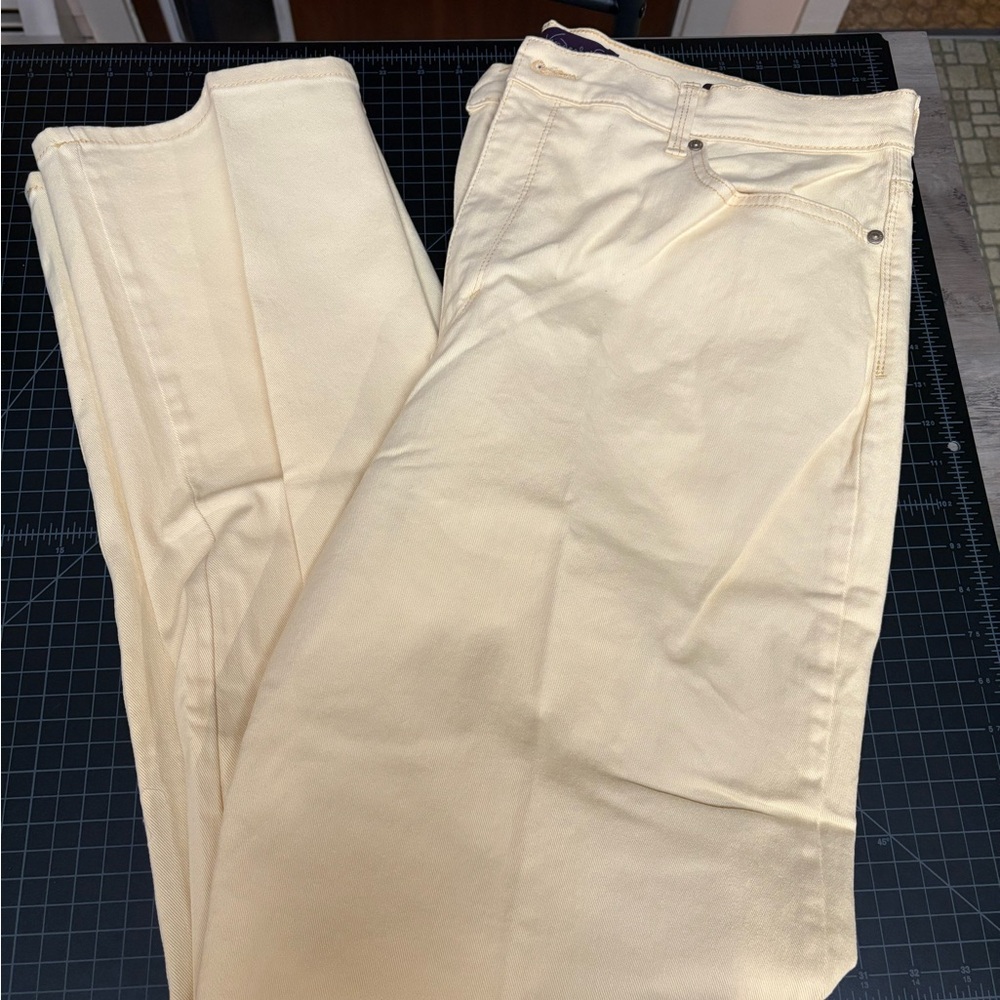 Gloria Vanderbilt Yellow Jeans